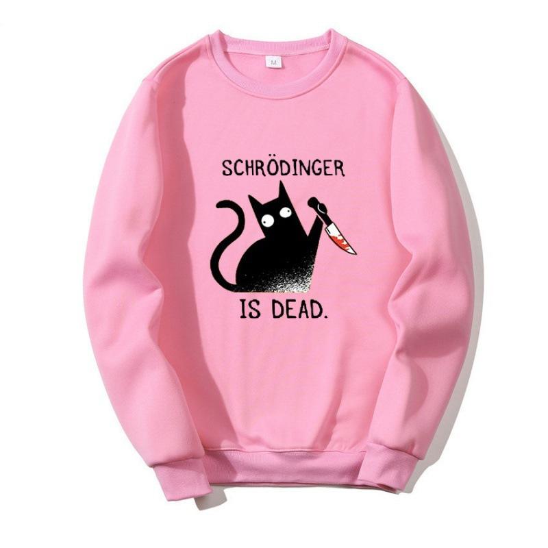 European and American black cat pattern printed sweater women s clothing autumn and winter long-sleeved men s and women s casual crew neck sweater XXXL рожевий
European and American black cat pattern printed sweater women s clothing autumn and winter long-sleeved men s and women s casual crew neck sweater XXXL рожевий