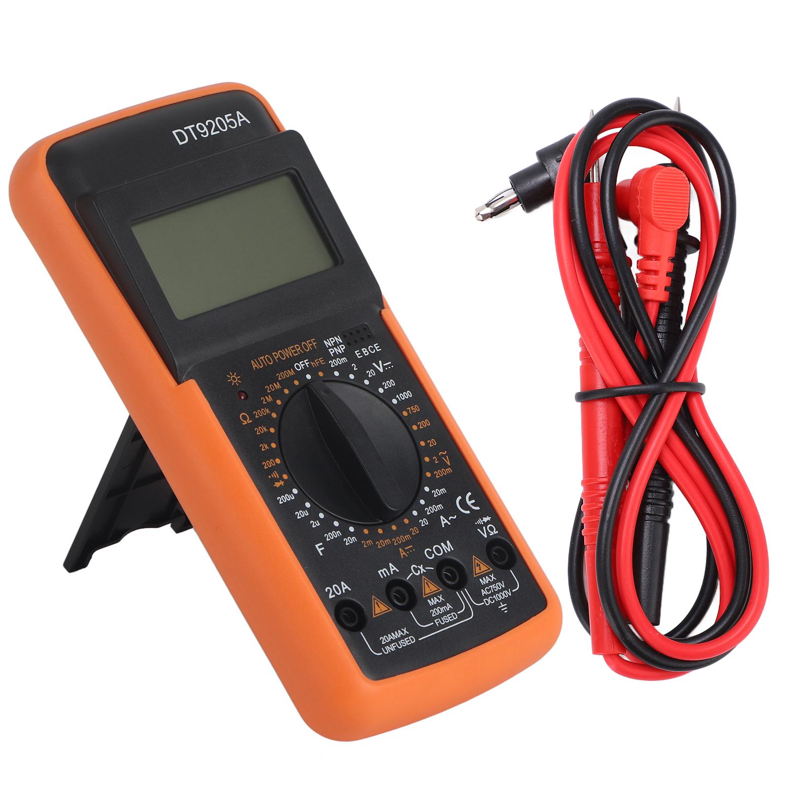 DT9205A Multimeter Digital Universal Meter Multifunctional Electrical Tester with High Accuracy
DT9205A Multimeter Digital Universal Meter Multifunctional Electrical Tester with High Accuracy