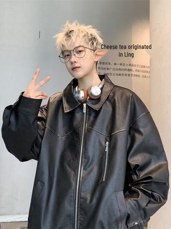 Men s Retro Casual Leather Jacket: Versatile American Lapel for Spring & Autumn 2025 L кавовий
Men s Retro Casual Leather Jacket: Versatile American Lapel for Spring & Autumn 2025 L кавовий