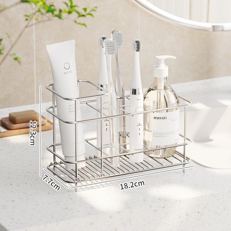 Minimalist Stainless Steel Toothbrush Holder Toothbrush Toothpaste Mouthwash Cup Home Tabletop Storage Rack Bathroom Accessories
Minimalist Stainless Steel Toothbrush Holder Toothbrush Toothpaste Mouthwash Cup Home Tabletop Storage Rack Bathroom Accessories