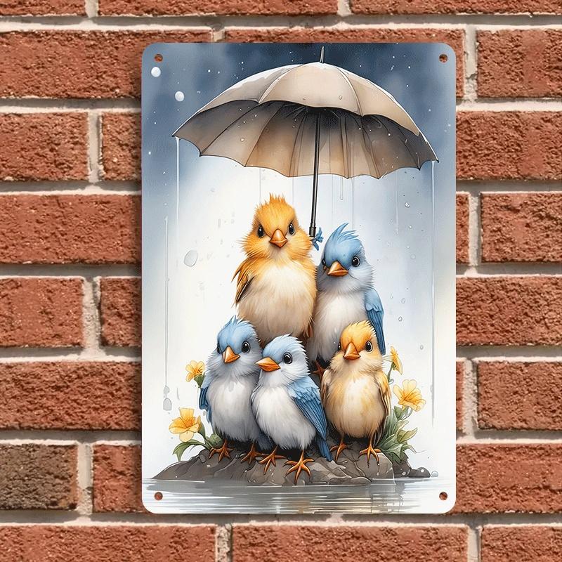 1 piece of heartwarming rain-kissed baby bird tin plaque, cute animal decorative painting for living room, bedroom, entryway wal (as the picture,20x30cm)
1 piece of heartwarming rain-kissed baby bird tin plaque, cute animal decorative painting for living room, bedroom, entryway wal (as the picture,20x30cm)