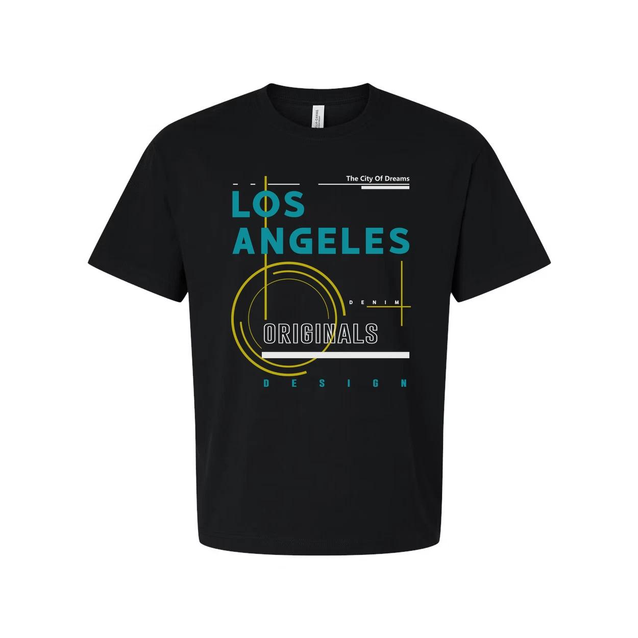 Los Angeles Originals Graphic Unisex T Shirt With Teal And Yellow Abstract Desig 2XL
Los Angeles Originals Graphic Unisex T Shirt With Teal And Yellow Abstract Desig 2XL