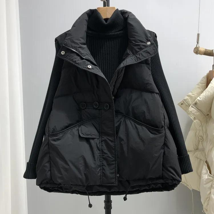 Хлопковый жилет Женская мода Западный стиль Корейская версия Жилет с воротником-стойкой Жилет Верхняя куртка XXL чёрный
Хлопковый жилет Женская мода Западный стиль Корейская версия Жилет с воротником-стойкой Жилет Верхняя куртка XXL чёрный