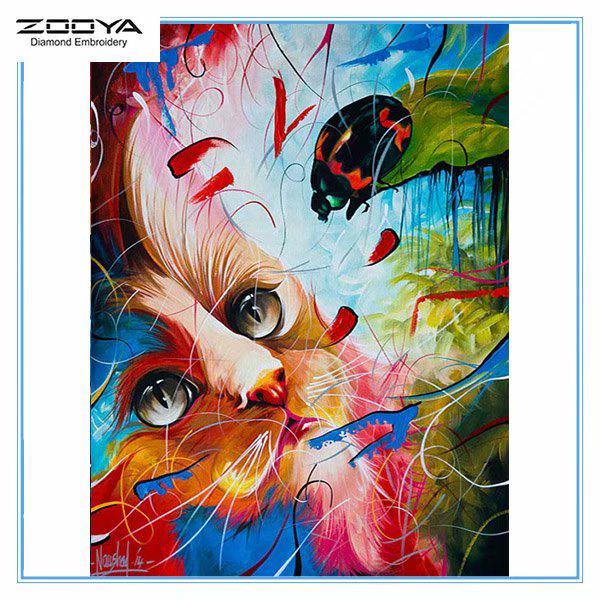ZOOYA DIY 3D Алмазная вышивка крестиком домашний декор кошка 
ZOOYA DIY 3D Алмазная вышивка крестиком домашний декор кошка