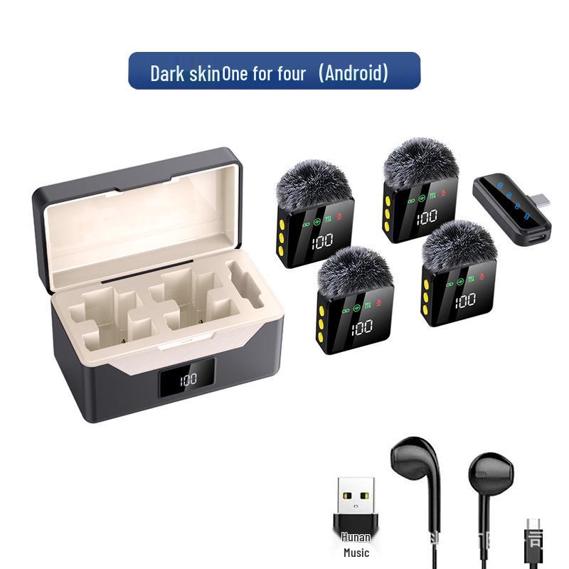 Wireless Lavalier Microphone H8 with Digital Display & Charging Case for Mobile Broadcasting & Noise-Reduced Recording
Wireless Lavalier Microphone H8 with Digital Display & Charging Case for Mobile Broadcasting & Noise-Reduced Recording