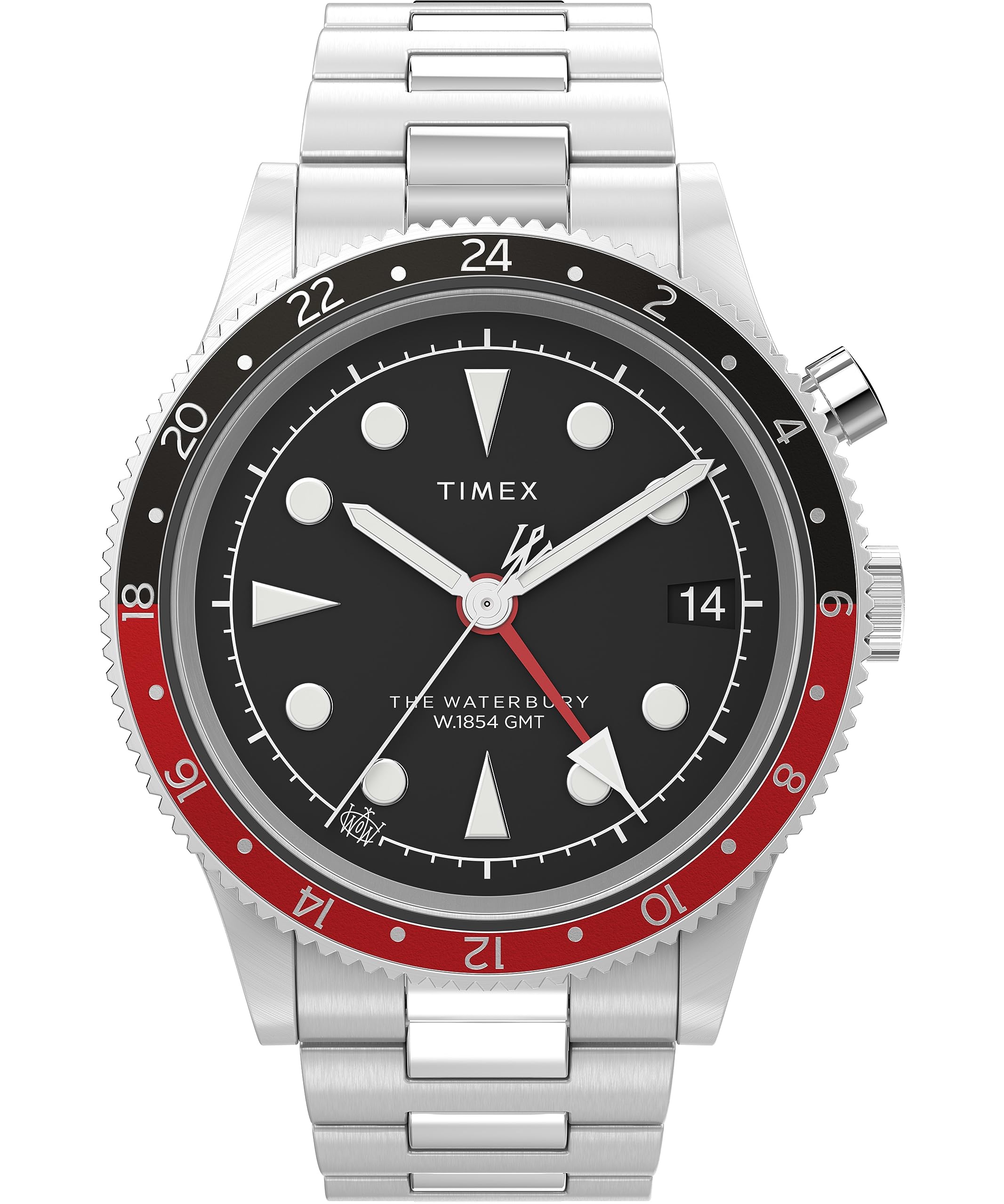 Timex Men s Waterbury Traditional 39mm Watch, Stainless Steel/Black/Stainless Steel. , One Size, 39mm Waterbury GMT Watch.
Timex Men s Waterbury Traditional 39mm Watch, Stainless Steel/Black/Stainless Steel. , One Size, 39mm Waterbury GMT Watch.