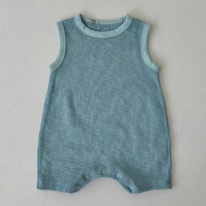 2026 Korean Version Ins Style Solid Color Trimmed Infant Short Romper Summer Sleeveless Vest-Style One-Piece Romper Breathable Cotton Type a Blue 66 cm
2026 Korean Version Ins Style Solid Color Trimmed Infant Short Romper Summer Sleeveless Vest-Style One-Piece Romper Breathable Cotton Type a Blue 66 cm
