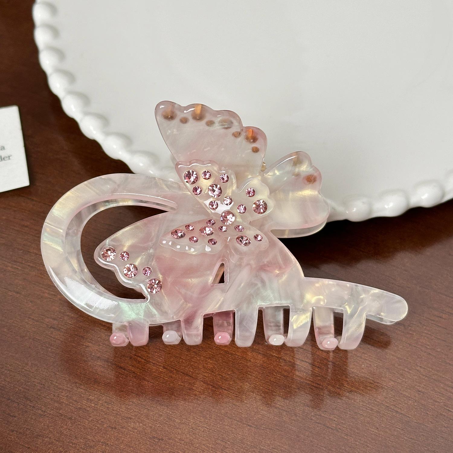 Hair Highquality Butterfly Clip With Rhinestone Details For Sophisticated Styling Light Pink
Hair Highquality Butterfly Clip With Rhinestone Details For Sophisticated Styling Light Pink