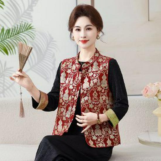 Spring Floral Vest & Wide-Leg Pants Set for Middle-Aged Women 3XL червоний
Spring Floral Vest & Wide-Leg Pants Set for Middle-Aged Women 3XL червоний