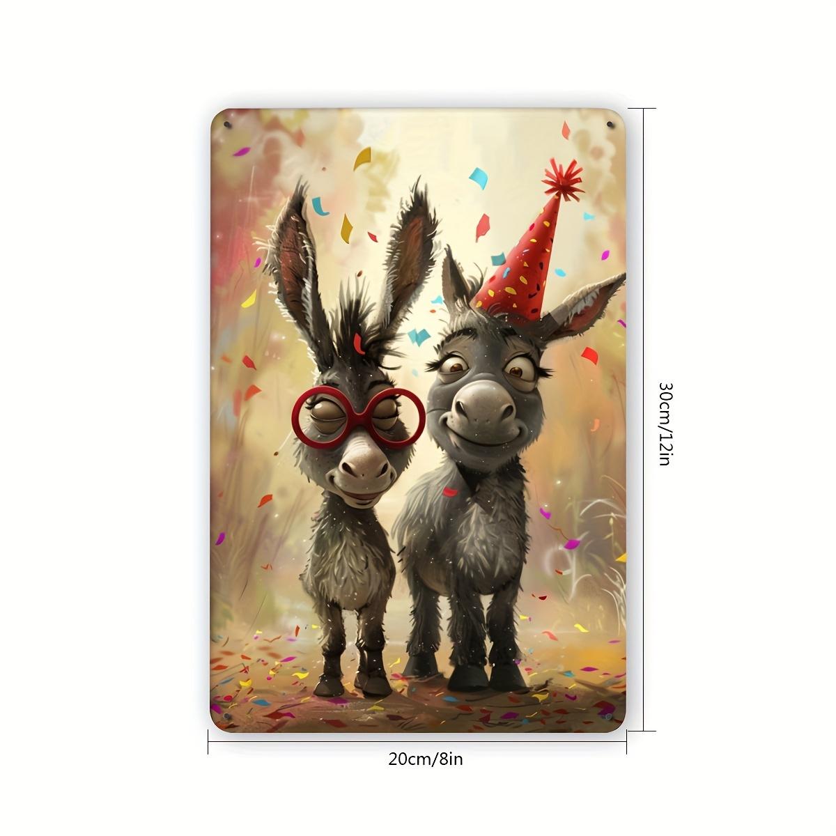 Cartoon Donkey Tin Sign x Vintage Funny Animal Metal Wall Art Retro Iron Plaque for Home Room Office Bar Garage 20x30cm(7.8x11.8inch)
Cartoon Donkey Tin Sign x Vintage Funny Animal Metal Wall Art Retro Iron Plaque for Home Room Office Bar Garage 20x30cm(7.8x11.8inch)