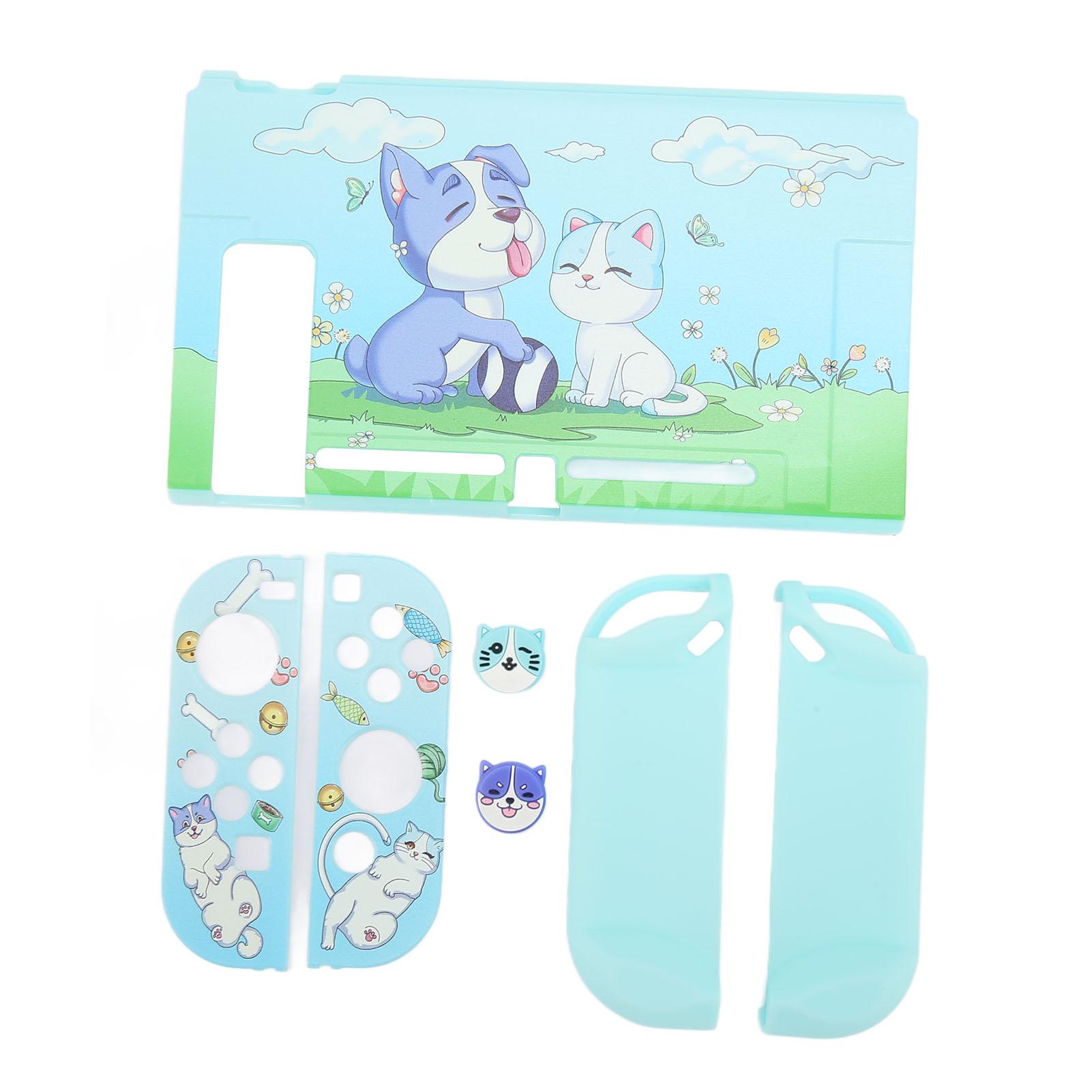 Gaming Console Protective Case Soft Cover Grip Protector for Switch Blue Cat Purple Dog Pattern
Gaming Console Protective Case Soft Cover Grip Protector for Switch Blue Cat Purple Dog Pattern