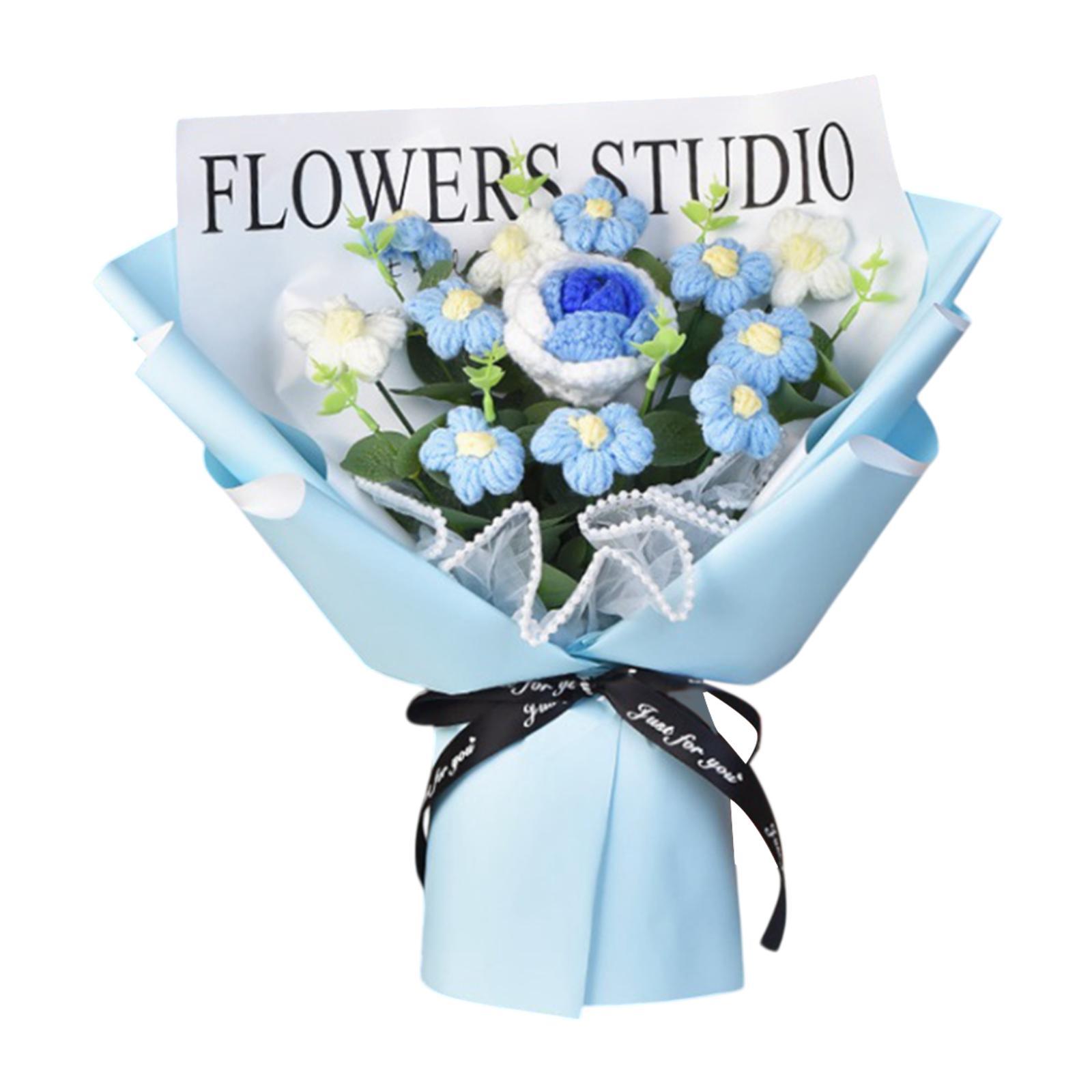 Crochet Flower Bouquet Eternal Blessing with Paper Bag Ornament Already Made синий
Crochet Flower Bouquet Eternal Blessing with Paper Bag Ornament Already Made синий