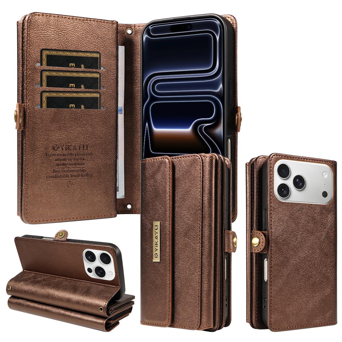 For iPhone 17 Pro Max Case YIKATU YK-008 Zipper Wallet Leather Phone Cover with Shoulder Strap
For iPhone 17 Pro Max Case YIKATU YK-008 Zipper Wallet Leather Phone Cover with Shoulder Strap