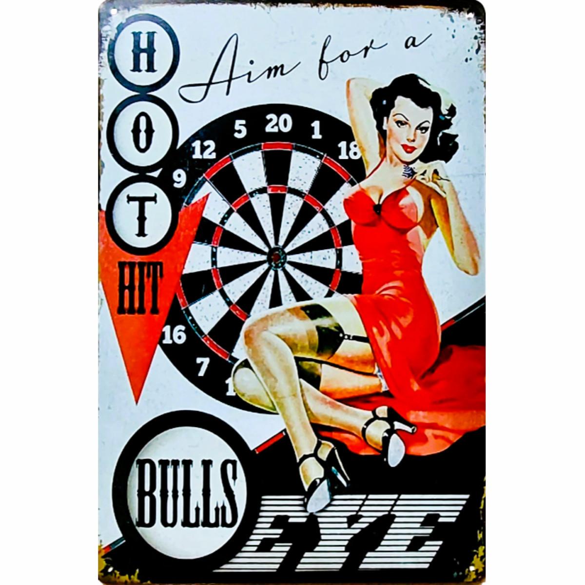 Vintage DartThemed PinUp Metal Wall Sign Aim for A Bullseye HeavyDuty Iron Dartboard Art for Man Cave Game Room Pub De 20x30cm(7.8x11.8inch)
Vintage DartThemed PinUp Metal Wall Sign Aim for A Bullseye HeavyDuty Iron Dartboard Art for Man Cave Game Room Pub De 20x30cm(7.8x11.8inch)