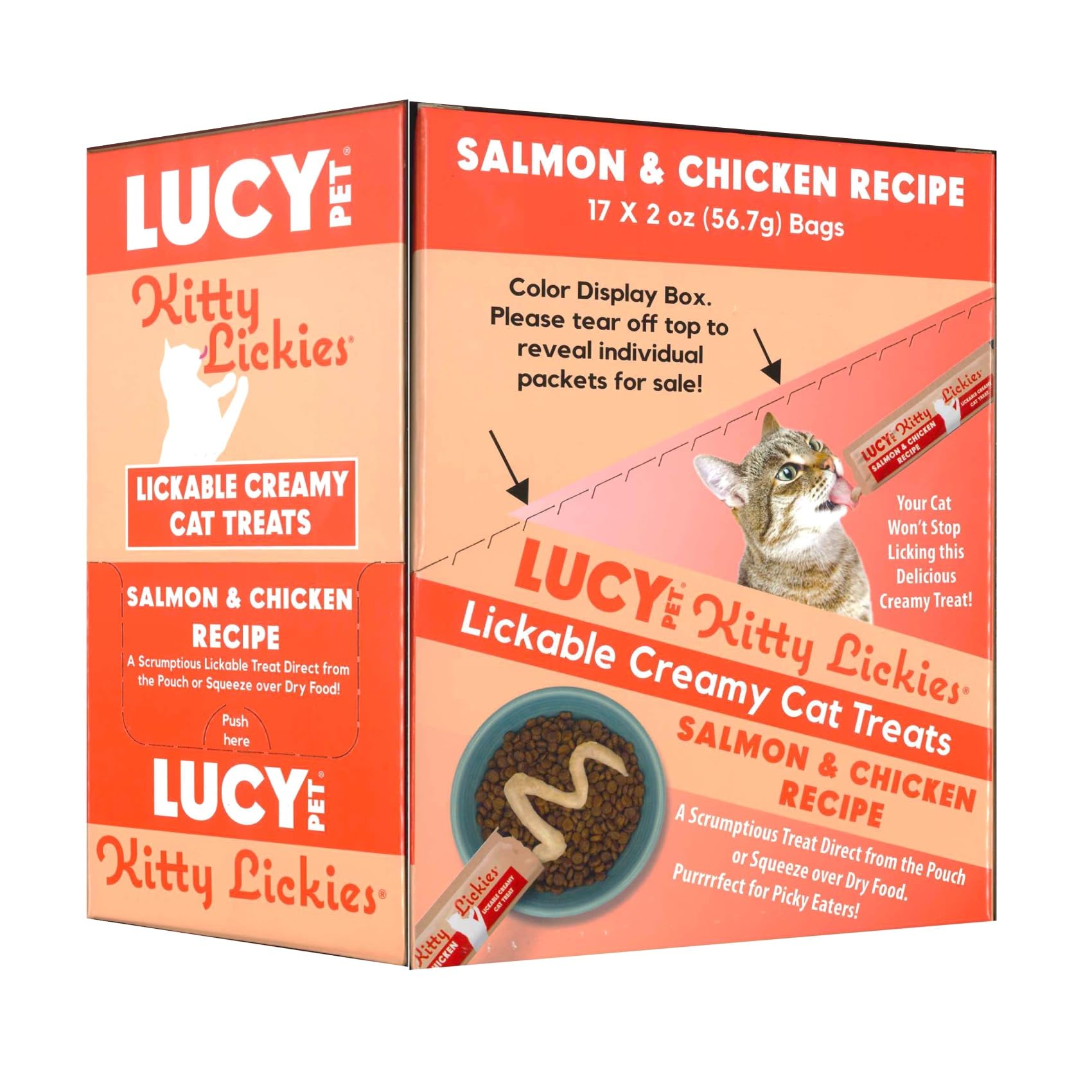 Lucy Pet Products Мусс для кошек с лососем и курицей 2 унции x 17 пакетиков Ricky s & (56,7 г) (дело продано)
Lucy Pet Products Мусс для кошек с лососем и курицей 2 унции x 17 пакетиков Ricky s & (56,7 г) (дело продано)