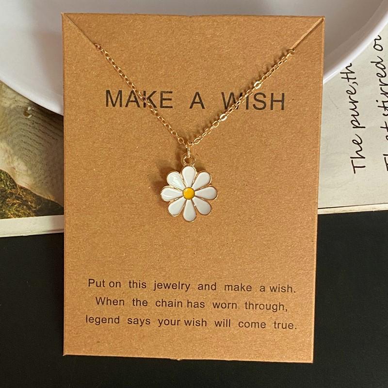 Korean Fashion Flower Pendant Necklace for Girl Women White Yellow Color Trendy Cute Clavine Collar Zircon Wholesale Necklace
Korean Fashion Flower Pendant Necklace for Girl Women White Yellow Color Trendy Cute Clavine Collar Zircon Wholesale Necklace