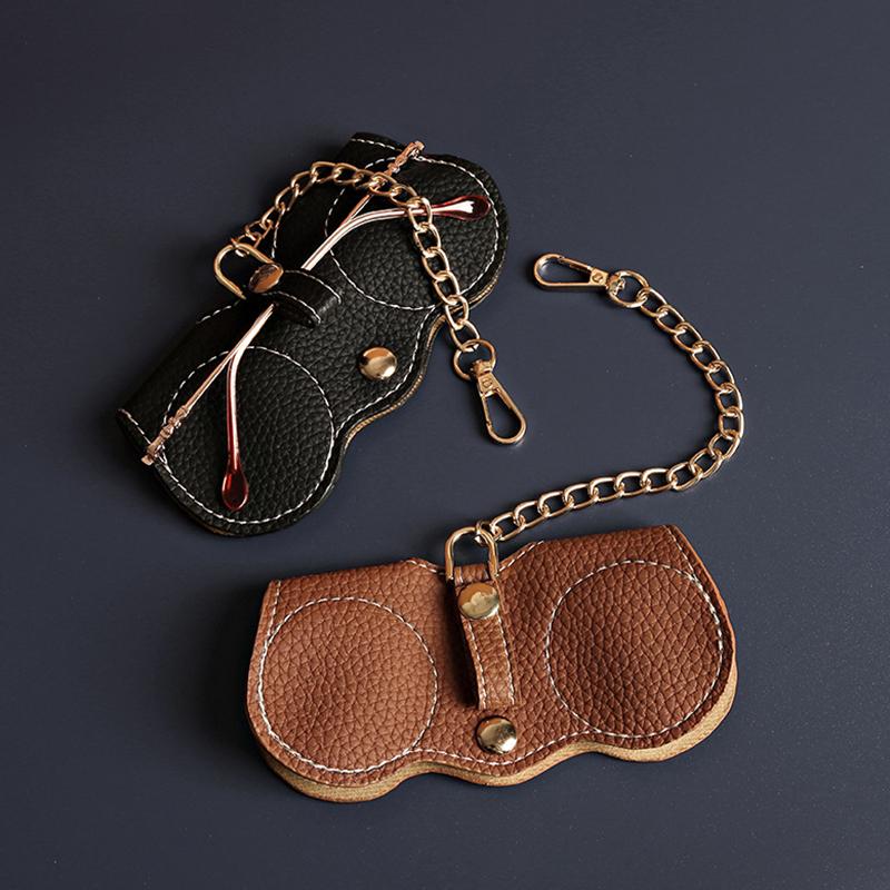 Sunglasses Case Bag Pendants PU Leather Glasses Bag With Metal Chains Simple,Glasses Storage Box
Sunglasses Case Bag Pendants PU Leather Glasses Bag With Metal Chains Simple,Glasses Storage Box