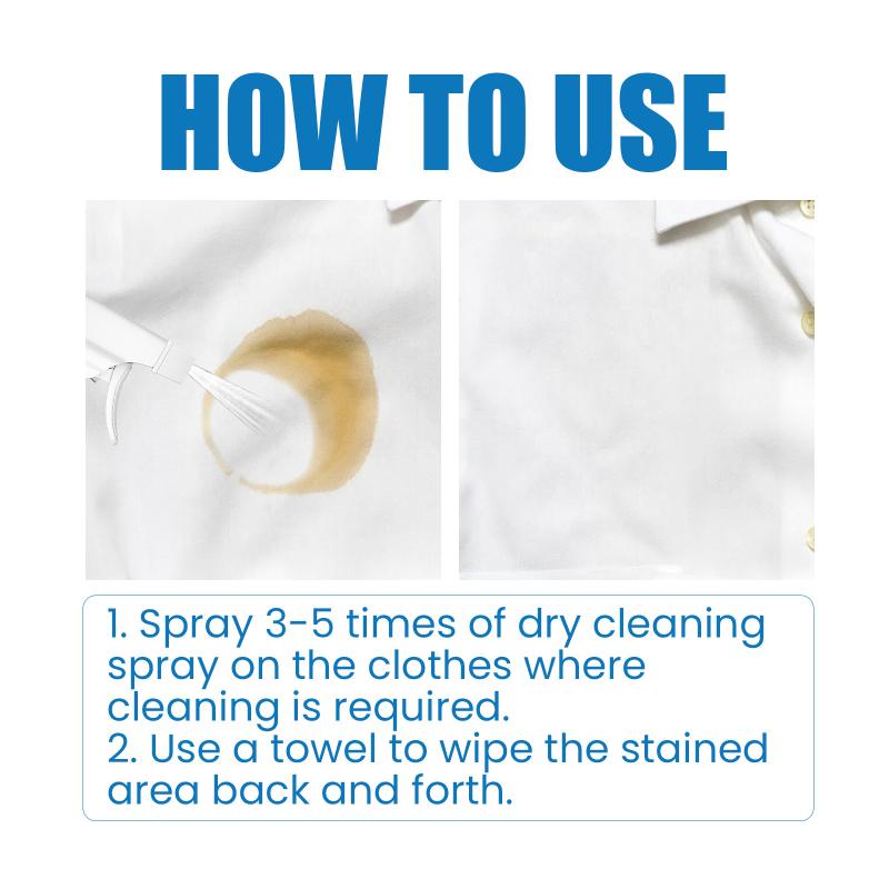 Dry Cleaning Spray For Stain Removal: Removes Stubborn Stains, Oil Stains, And Black Spots. Laundry Spray. 1pcs
Dry Cleaning Spray For Stain Removal: Removes Stubborn Stains, Oil Stains, And Black Spots. Laundry Spray. 1pcs