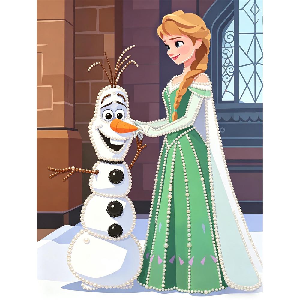 Disney Pearl Painting Anna and Olaf DIY Pearl Art Painting Pearl Gem Painting Pictures Crafts Special Shape Home Wall Decoration 30x40
Disney Pearl Painting Anna and Olaf DIY Pearl Art Painting Pearl Gem Painting Pictures Crafts Special Shape Home Wall Decoration 30x40