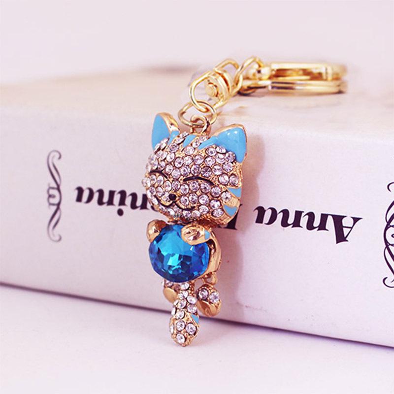Милый брелок для ключей Lucky Cat Diamond для женских сумок - металлический кулон в виде котенка 26.4g, 11.5x2.4cm
Милый брелок для ключей Lucky Cat Diamond для женских сумок - металлический кулон в виде котенка 26.4g, 11.5x2.4cm