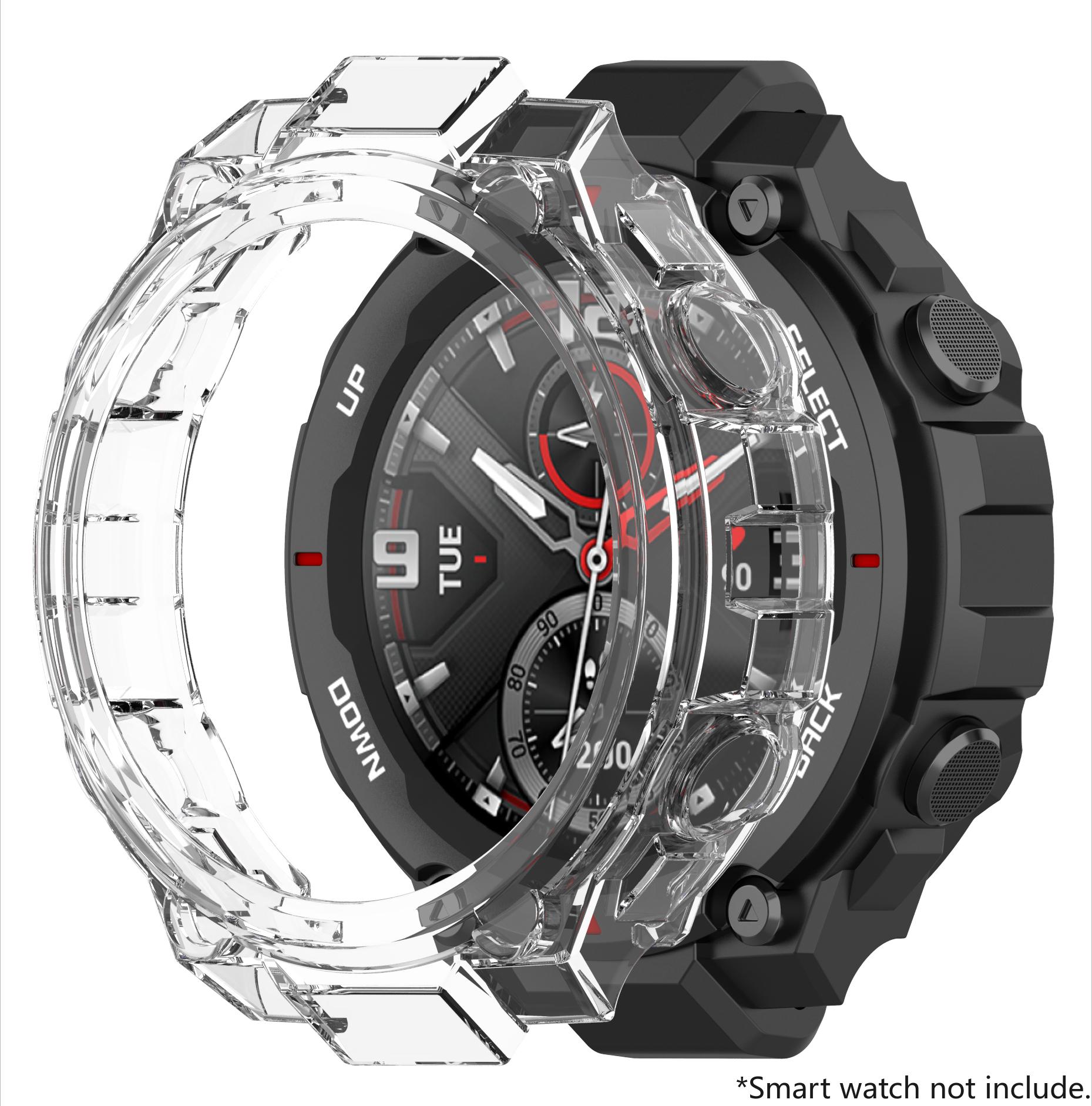 For Huami Amazfit T Rex Silicone Case Clear Soft TPU Bumper Protective Cover For Amazfit T-Rex Pro Protector Shell Frame For Amazfit Trex Pro
For Huami Amazfit T Rex Silicone Case Clear Soft TPU Bumper Protective Cover For Amazfit T-Rex Pro Protector Shell Frame For Amazfit Trex Pro