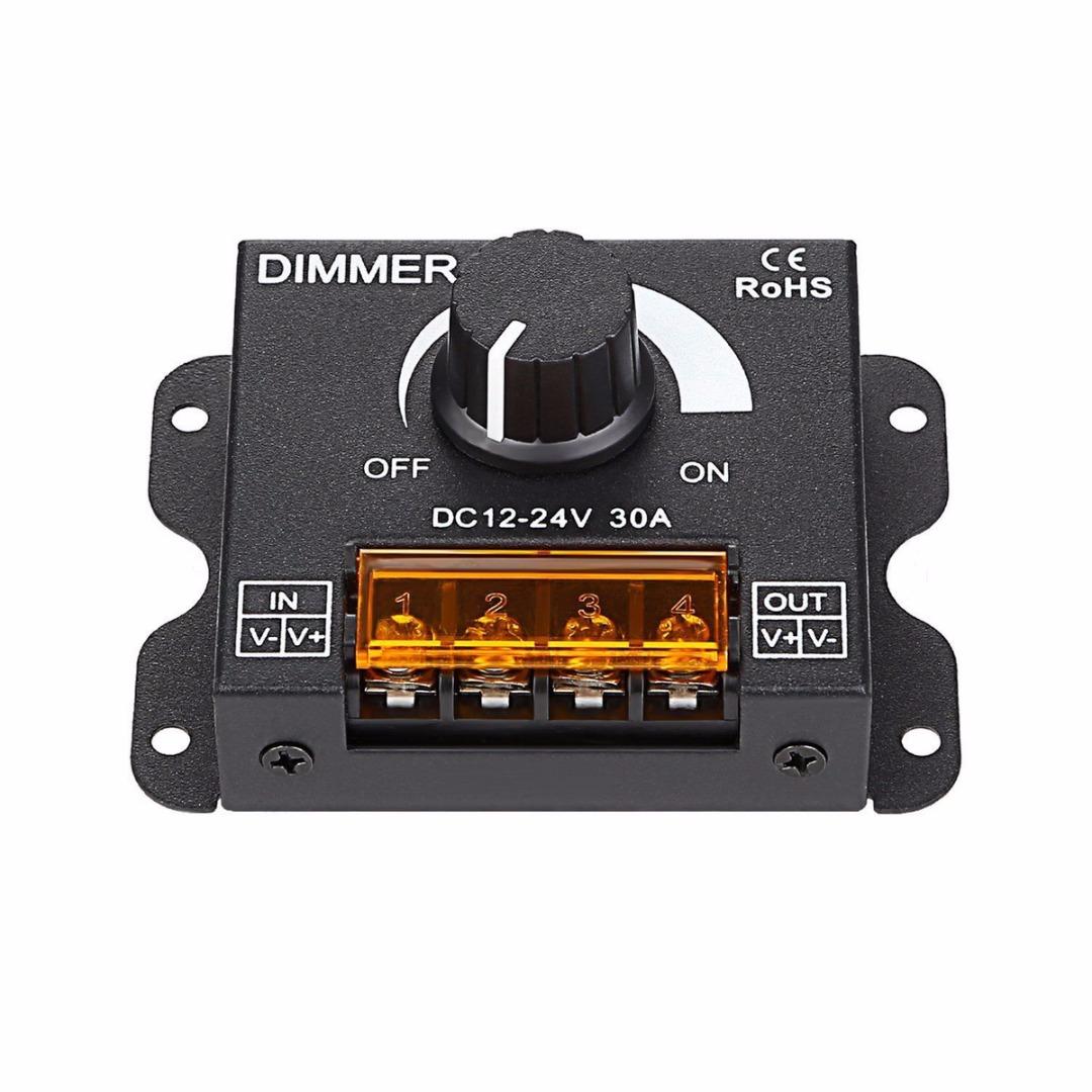 New DC12-24V 30A LED Dimmer Switch Adjustable Brightness Lamp Strip Driver Power
New DC12-24V 30A LED Dimmer Switch Adjustable Brightness Lamp Strip Driver Power
