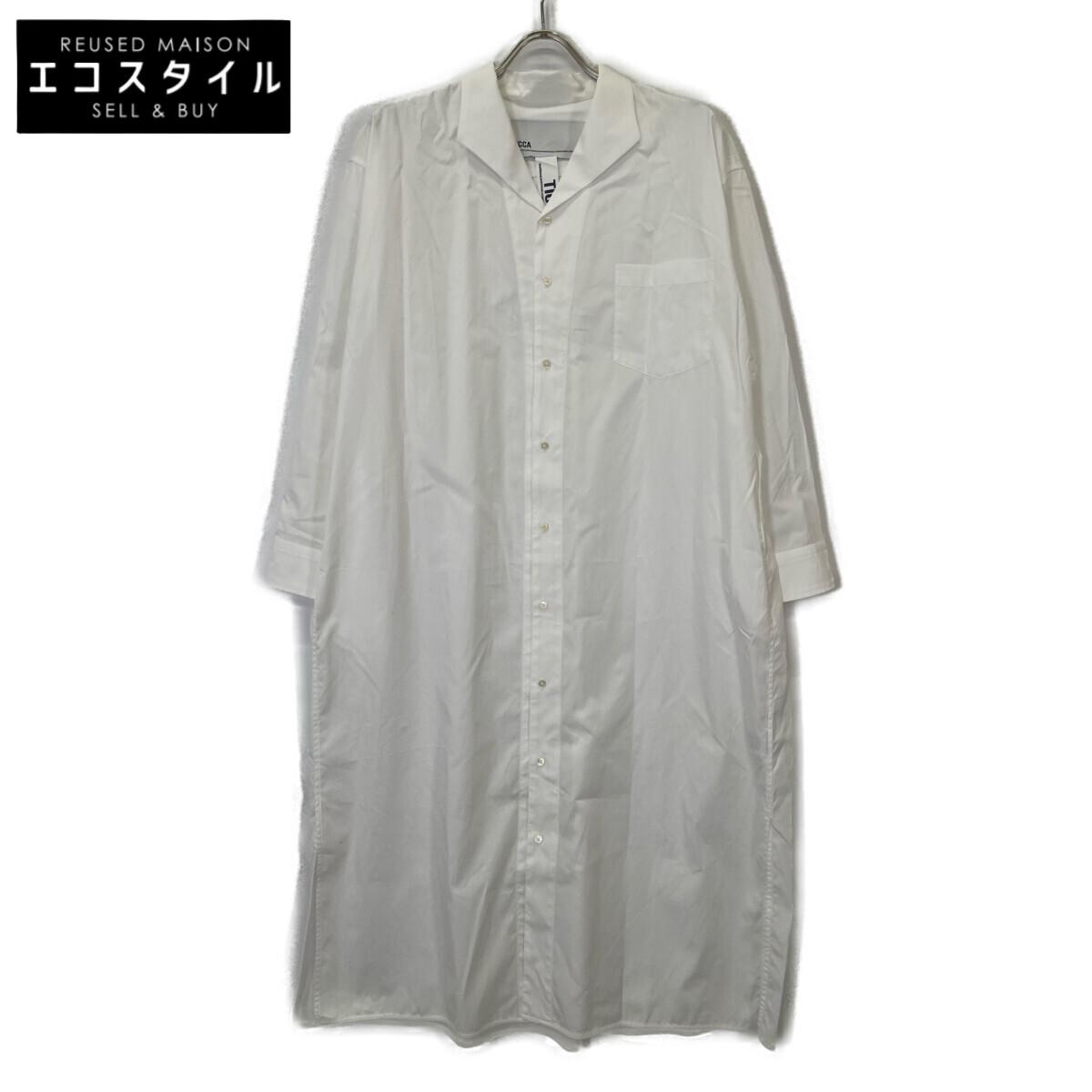 TICCA White open collar shirt dress dress F whiteUsed
TICCA White open collar shirt dress dress F whiteUsed