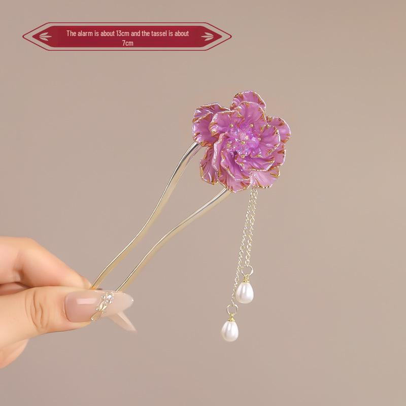 Шпилька для волосся з червоною квіткою та китицею в китайському стилі для жінок
Шпилька для волосся з червоною квіткою та китицею в китайському стилі для жінок