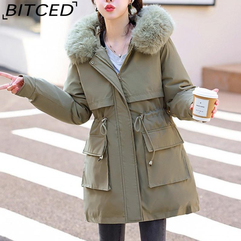 BITCED Fashionable Mid-Length Parka with Reversible Collar Three-in-One Winter Coat for Women Waist-Defining Cotton-Lined Outerwear XXXL зелёный
BITCED Fashionable Mid-Length Parka with Reversible Collar Three-in-One Winter Coat for Women Waist-Defining Cotton-Lined Outerwear XXXL зелёный