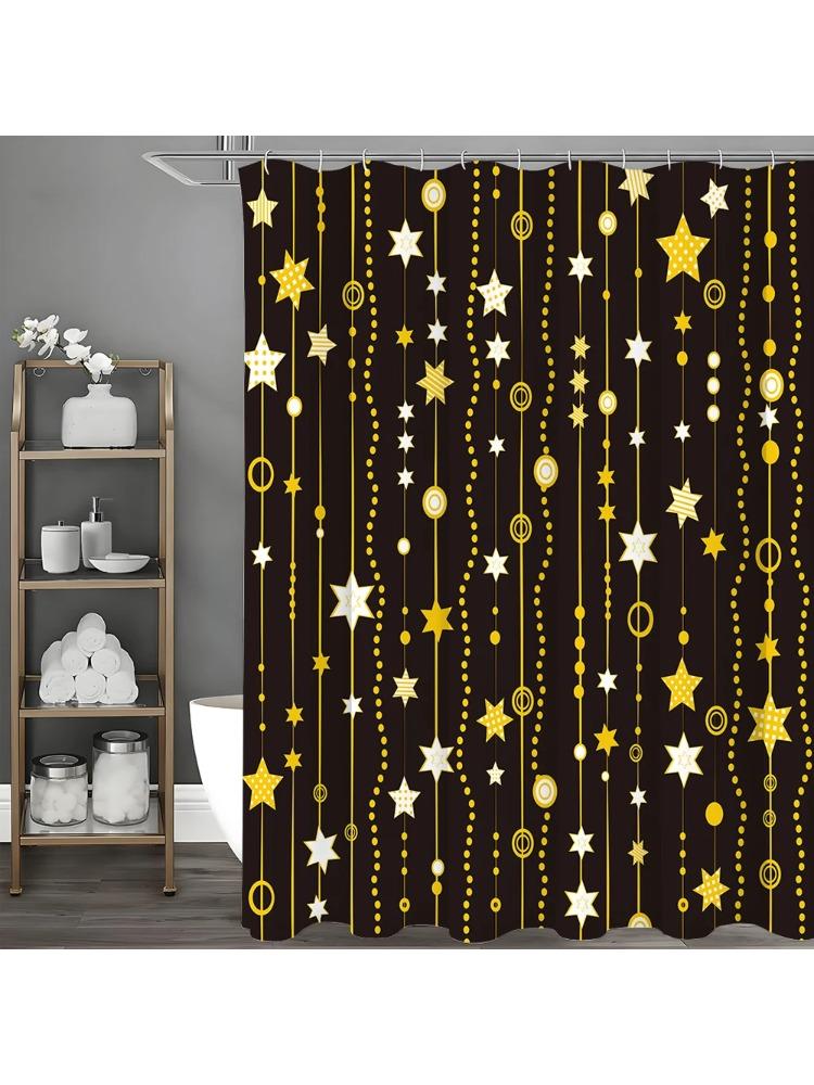 Star Pendant Shower Curtain, Bathroom Decorative Shower Curtain, Waterproof Shower Curtain With Hooks W60H190(CM)-1 Pcs
Star Pendant Shower Curtain, Bathroom Decorative Shower Curtain, Waterproof Shower Curtain With Hooks W60H190(CM)-1 Pcs
