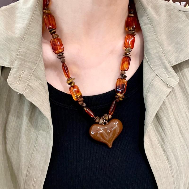 Модное ожерелье для женских украшений коричневый
Модное ожерелье для женских украшений коричневый