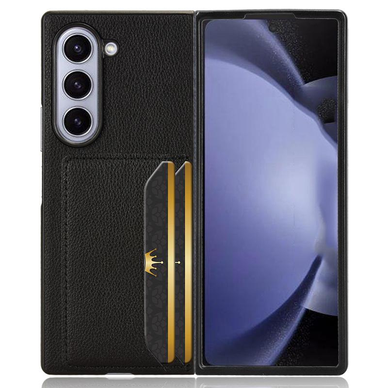 For Samsung Galaxy Z Fold6 5G Case Card Holder Litchi Texture Leather+PC Folding Phone Cover Black
For Samsung Galaxy Z Fold6 5G Case Card Holder Litchi Texture Leather+PC Folding Phone Cover Black