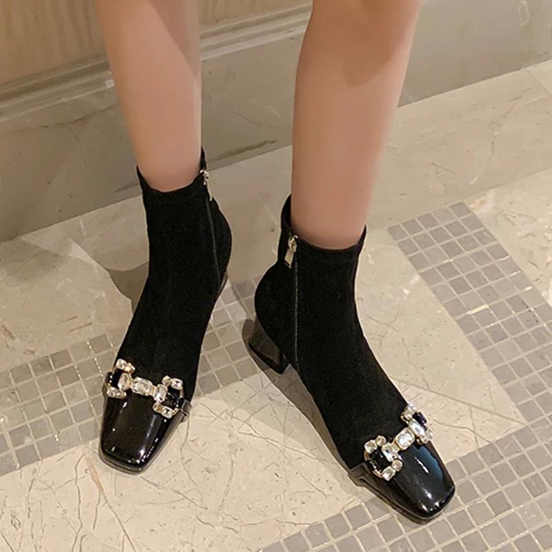 Кристалл Роскошь Высокий Каблук Снежные Ботильоны Женская Обувь Замша Квадратный Носок Тренд Осенние Туфли-Лодочки Дизайнерское Платье Mujer Zapatillas 37 чёрный
Кристалл Роскошь Высокий Каблук Снежные Ботильоны Женская Обувь Замша Квадратный Носок Тренд Осенние Туфли-Лодочки Дизайнерское Платье Mujer Zapatillas 37 чёрный