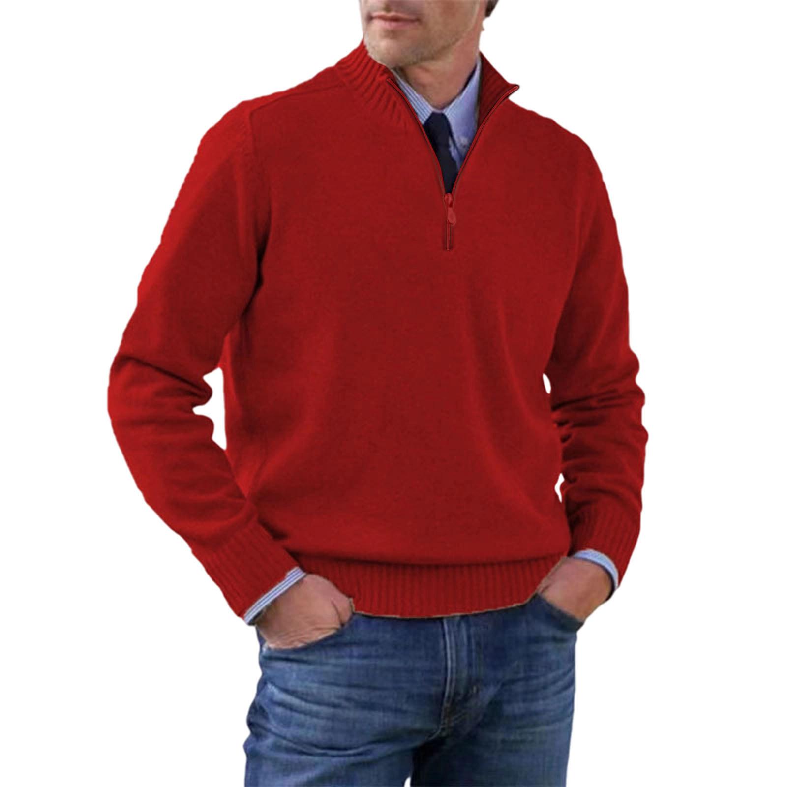Men s Big Size Knitting Zipper Keep Warm Base Layer Shirt Sweater M червоний
Men s Big Size Knitting Zipper Keep Warm Base Layer Shirt Sweater M червоний