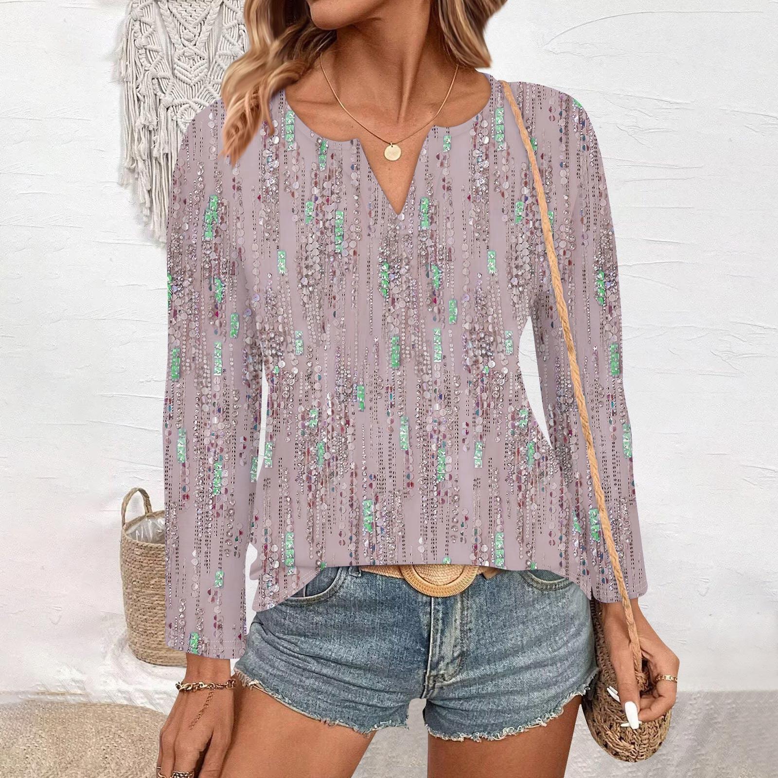 Женские топы с V-образным вырезом и длинным рукавом, повседневные футболки, свободные легкие туники, блузки, рубашки L фиолетовый
Женские топы с V-образным вырезом и длинным рукавом, повседневные футболки, свободные легкие туники, блузки, рубашки L фиолетовый