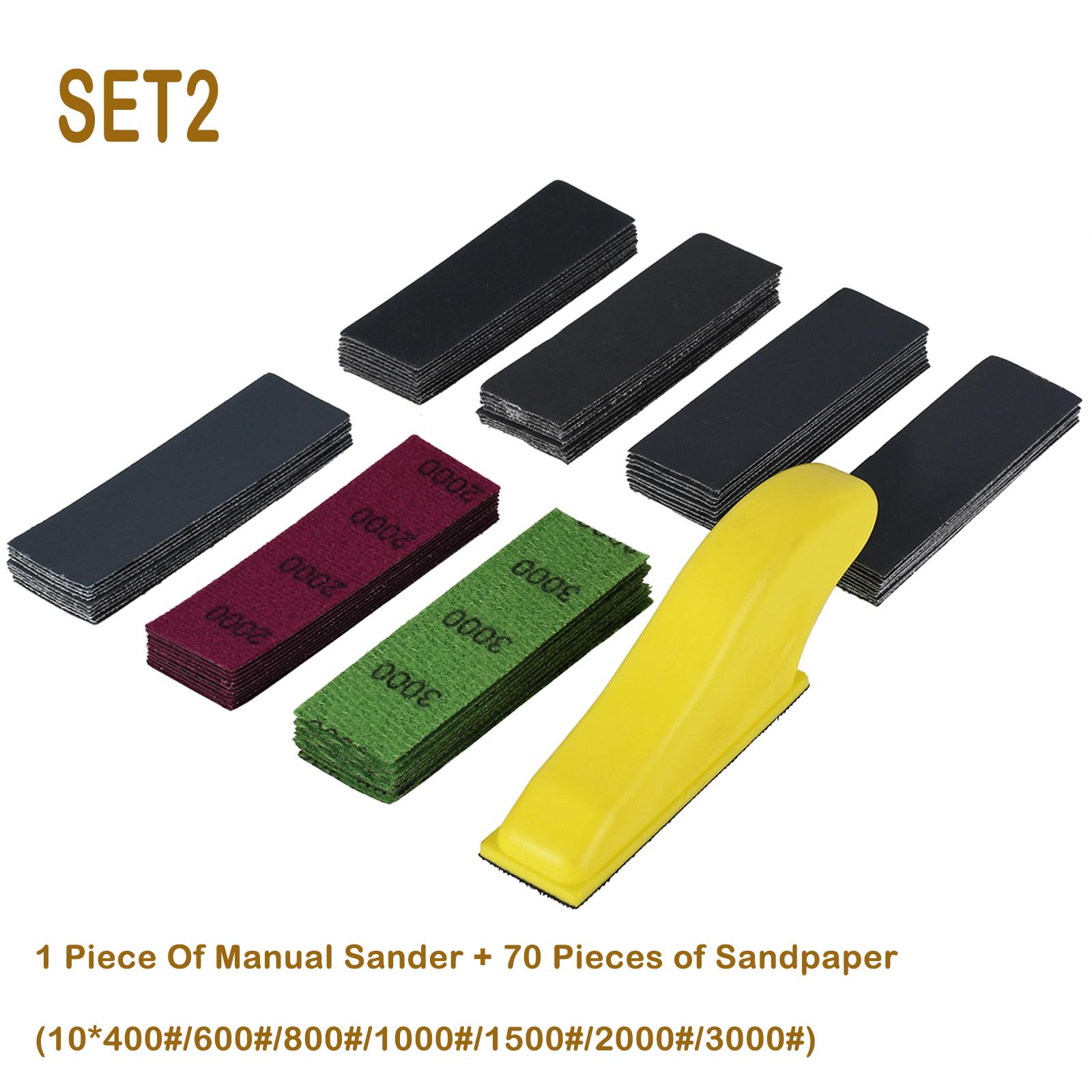 70/48Pcs Rectangle Sandpaper 120-7000 Grit Multifunctional Sanding Sheet with Sanding Block Coarse & Fine Sandpaper Hand Sander
70/48Pcs Rectangle Sandpaper 120-7000 Grit Multifunctional Sanding Sheet with Sanding Block Coarse & Fine Sandpaper Hand Sander