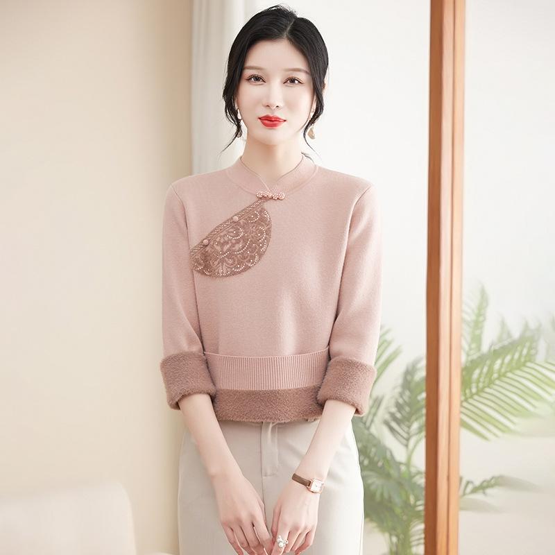 Mom s Winter 2024 Fleece-Lined Thick Sweater for Middle-Aged & Elderly Women - Warm One-Piece Top M (suggested 85-95 jin) бежевий
Mom s Winter 2024 Fleece-Lined Thick Sweater for Middle-Aged & Elderly Women - Warm One-Piece Top M (suggested 85-95 jin) бежевий