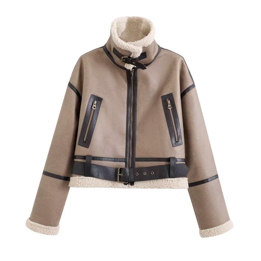 European & American Women s 2024 Autumn/Winter Suede Street Fashion Short Jacket 24264 Large
European & American Women s 2024 Autumn/Winter Suede Street Fashion Short Jacket 24264 Large