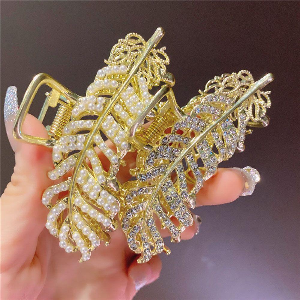 Color Gift For Women Elegant Fashion jewelry Hair Clips Shark Clip Leaf Hairpin Hair Accessories Type A
Color Gift For Women Elegant Fashion jewelry Hair Clips Shark Clip Leaf Hairpin Hair Accessories Type A