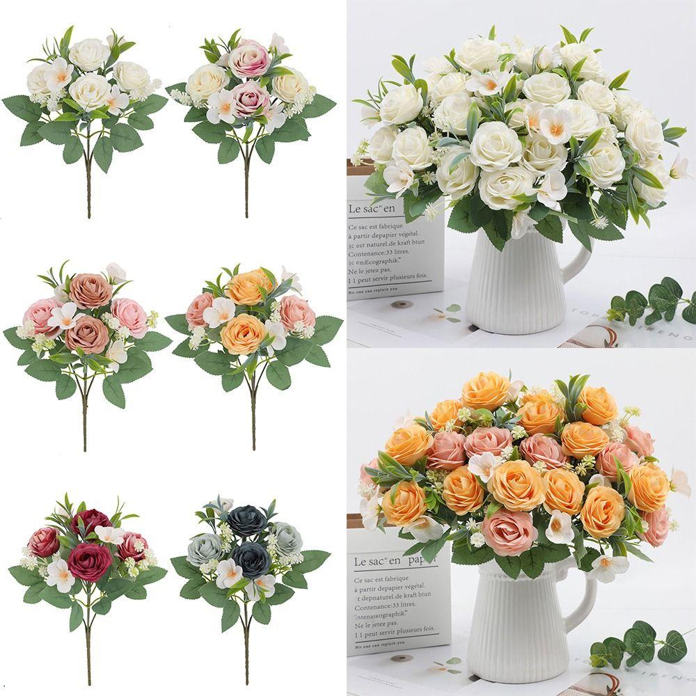 Green Leaves Artificial Flower Rose Multicolor Faux Rose Flower Lifelike Flowers Party Supplies шампанського
Green Leaves Artificial Flower Rose Multicolor Faux Rose Flower Lifelike Flowers Party Supplies шампанського