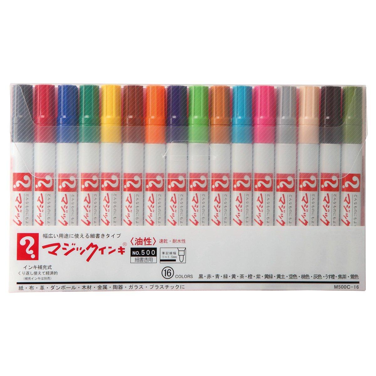 Химический маркер Teranishi Magic Ink 500 с тонким наконечником, 16 цветов, масляный, нет. M500C-16
Химический маркер Teranishi Magic Ink 500 с тонким наконечником, 16 цветов, масляный, нет. M500C-16