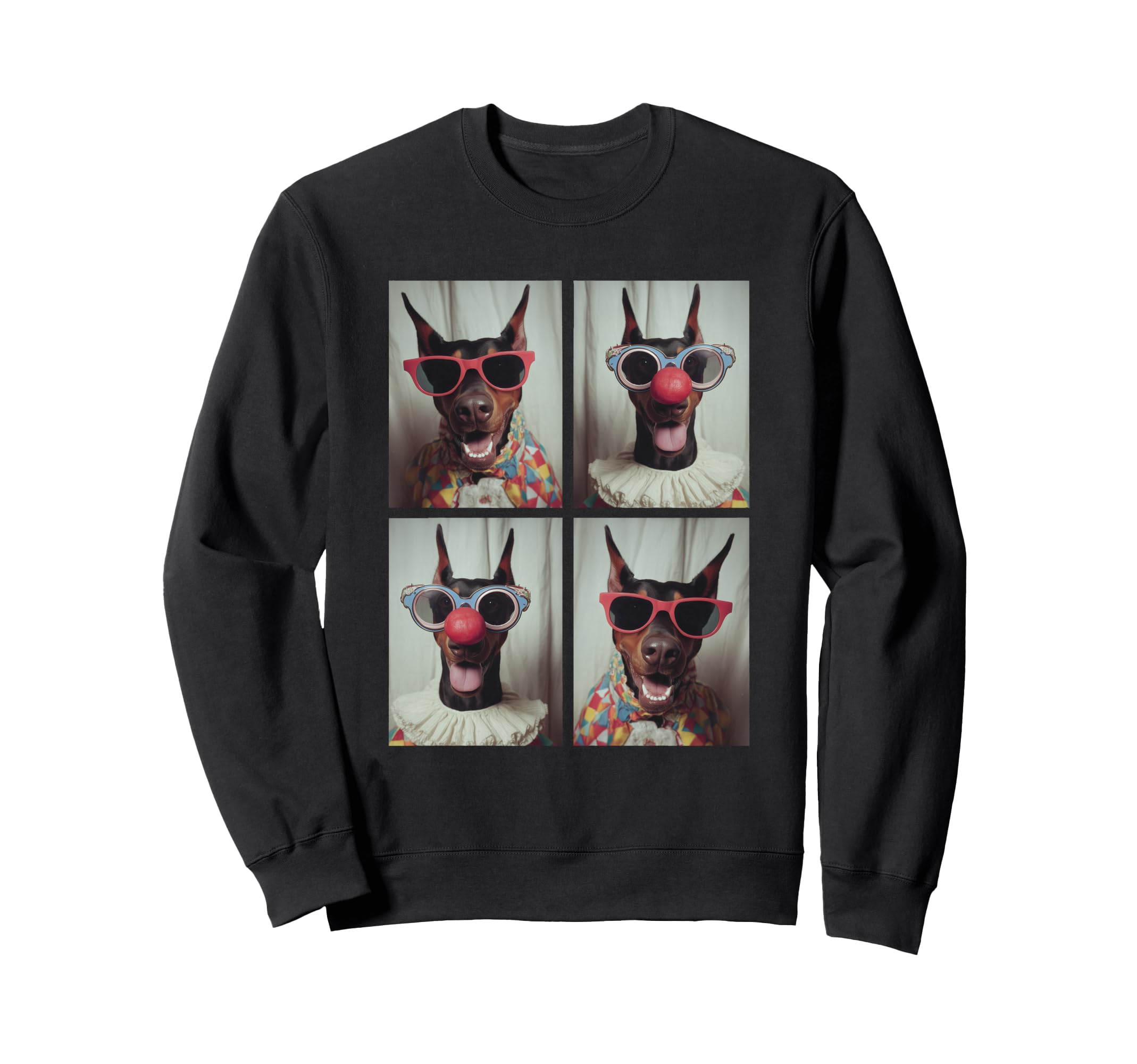 Cute Clown Doberman with Sunglasses Kidcore Halloween Dog Sweatshirt
Cute Clown Doberman with Sunglasses Kidcore Halloween Dog Sweatshirt