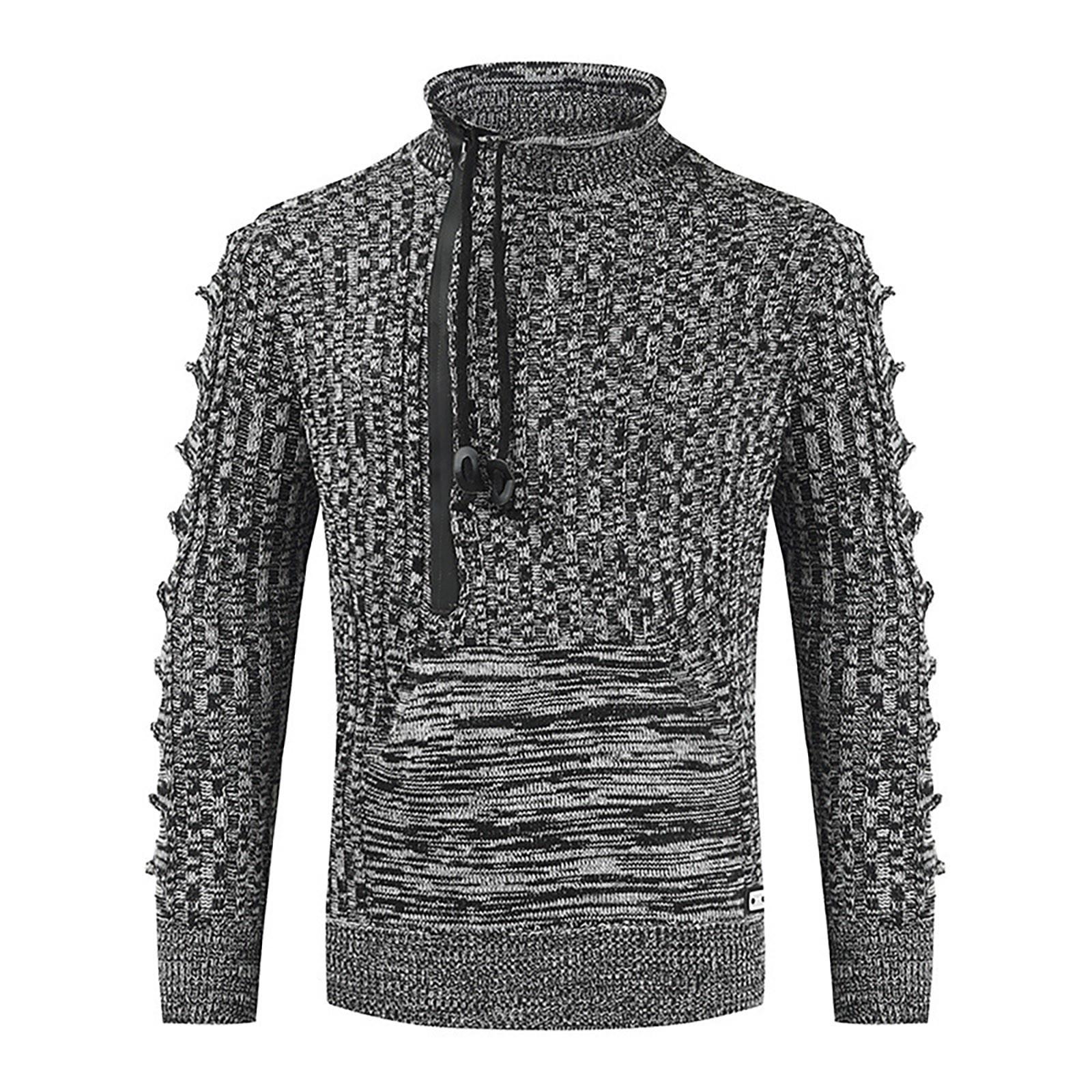 Мужской свитер Ретро-молния Теплый вязаный тонкий вязаный свитер Свитер на шнурке XXXXL
Мужской свитер Ретро-молния Теплый вязаный тонкий вязаный свитер Свитер на шнурке XXXXL