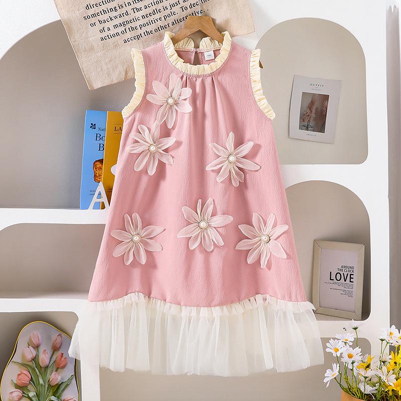 Girls Elegant Dress 2025 Summer Children s Fashion Flower Sleeveless Mesh Sweet Princess Dress 130cm=8Y
Girls Elegant Dress 2025 Summer Children s Fashion Flower Sleeveless Mesh Sweet Princess Dress 130cm=8Y