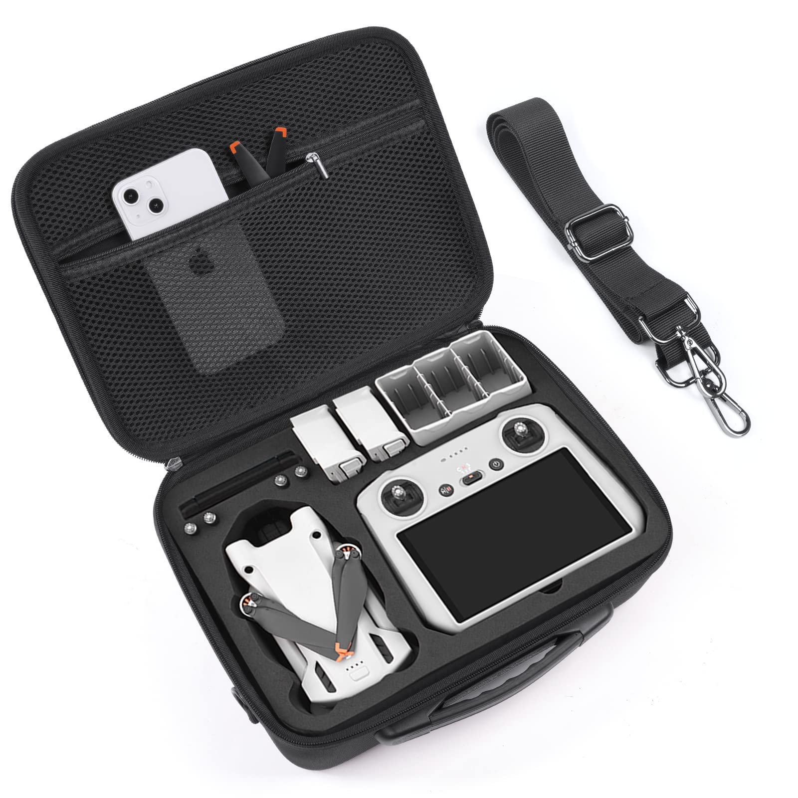 Чохол для DJI Mini 3 Pro, дорожній водонепроникний чохол EVA Сумка для зберігання дрона DJI Mini 3 Pro та пульта DJI RC/DJI RC N1
Чохол для DJI Mini 3 Pro, дорожній водонепроникний чохол EVA Сумка для зберігання дрона DJI Mini 3 Pro та пульта DJI RC/DJI RC N1