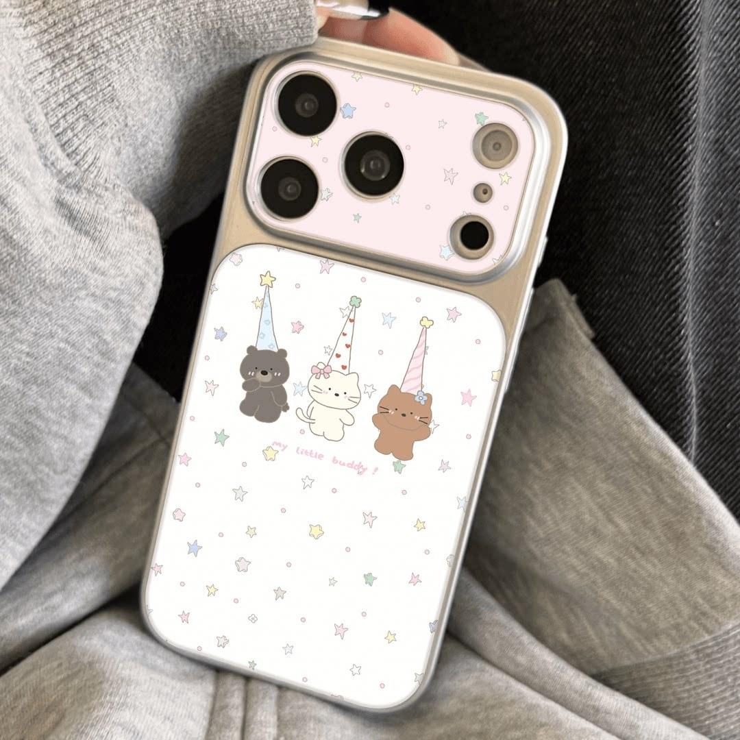 Bear and cat are suitable for iPhone17promax mobile phone case, Apple s new niche leather case. Apple 17promax
Bear and cat are suitable for iPhone17promax mobile phone case, Apple s new niche leather case. Apple 17promax
