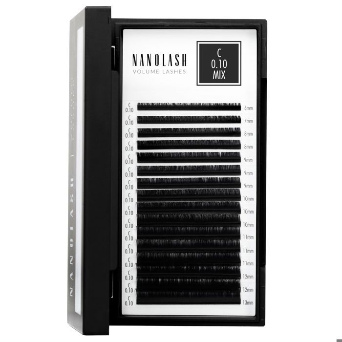 Накладки для вій - Nanolash - Volume Lashes - C-вигин - 0.10 - суміш 6-13 мм
Накладки для вій - Nanolash - Volume Lashes - C-вигин - 0.10 - суміш 6-13 мм