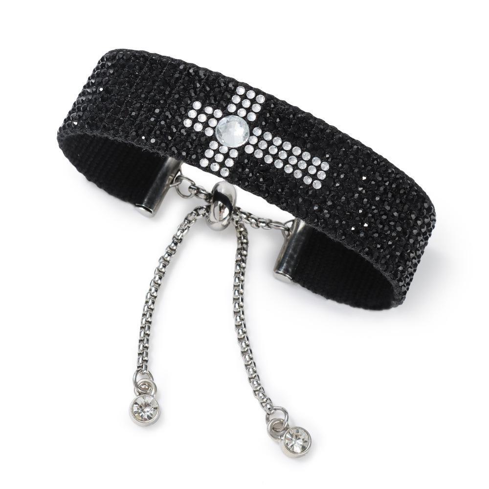 Браслет WWJD Rhinestone Cross Braided – ручная работа, креативный, регулируемая цепочка, украшенный бриллиантами Diamond 59 чёрный
Браслет WWJD Rhinestone Cross Braided – ручная работа, креативный, регулируемая цепочка, украшенный бриллиантами Diamond 59 чёрный