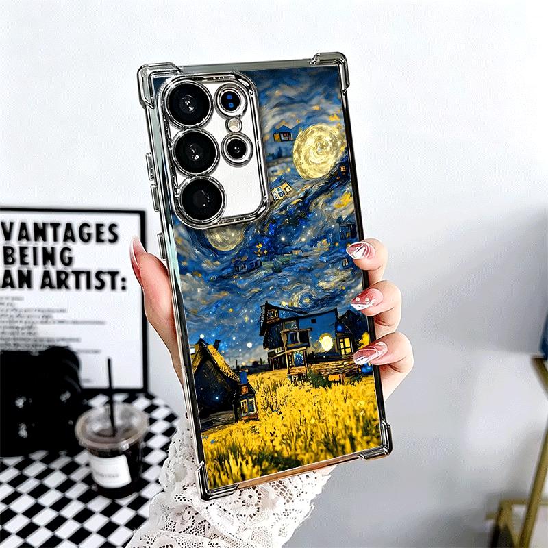 Starry Night Van Gogh Art Soft Phone Case For Samsung Galaxy S26 Ultra S25 Edge S24 FE S23 Plus S22 S21 + S20 Plating Anti-Fall Samsung S23 Plus
Starry Night Van Gogh Art Soft Phone Case For Samsung Galaxy S26 Ultra S25 Edge S24 FE S23 Plus S22 S21 + S20 Plating Anti-Fall Samsung S23 Plus