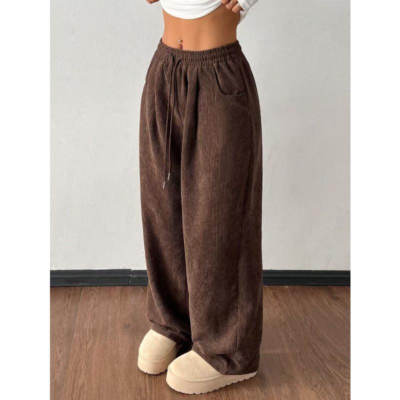 Women s Fall/winter Casual Corduroy Straight-leg Loose-fitting Solid-color Versatile Casual Pants XXXL коричневий
Women s Fall/winter Casual Corduroy Straight-leg Loose-fitting Solid-color Versatile Casual Pants XXXL коричневий